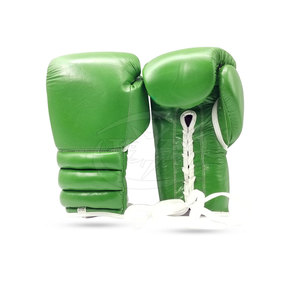 Best Quality Leather Boxing Gloves Training Gloves Lace-Up Closure Non-Slip Adjustable Wrist <b>Strap</b> UV Protection Comfortable - Product Image 6