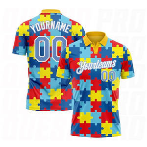 Polo de golf en polyester uni pour homme avec logo personnalisé, T-shirt polo sport et affaires vierge, Polos personnalisés pour jeunes - Product Image 6