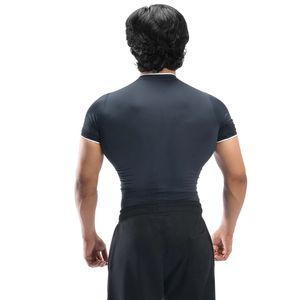 Men's <b>Navy</b> Blue Slim Fit Crew Neck Short Sleeve T Shirt Plain Fitted Casual Everyday Tee - Product Image 6
