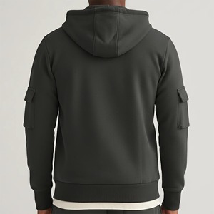 Sweat à capuche épais et surdimensionné pour homme, 100 % coton, 440 GSM, en molleton écologique, brodé numériquement, idéal pour l'hiver (OEM) - Product Image 3