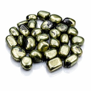 Piedras Rodadas de Pirita Apache Natural, Cristal Dorado para Sanación, Reiki, Meditación, Decoración Energética, Feng Shui Religioso - Product Image 1