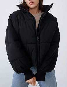 Chaqueta Corta Acolchada de Color Personalizado, Chaqueta de Invierno para Clima Frío, con Cierre de Burbuja, Transpirable, Rellena de Fibra de Poliéster de Alta Calidad - Product Image 5