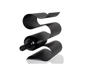 Support de rangement rectangulaire en métal noir à 2 niveaux pour 7 bouteilles de vin, décoratif, idéal pour la maison, le club ou le bar - Vente chaude - Product Image 4