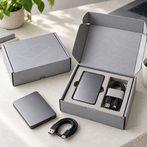 Estuche de Envío Corrugado para SSD Portátil y Juego de Cables - Product Image 6