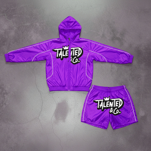 Custom Jogging Suits Logo Printing Embroidery Zip up Sweatpants and Hoodie Set Windbreaker Nylon <b>Tracksuit</b> - Product Image 6