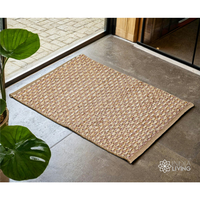 Tapis plat en jute naturelle tissé à la main RTS |   Tapis décoratif pour sol |   Approvisionnement en gros