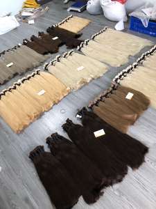 Extensions de cheveux humains Remy de qualité supérieure, russes et vietnamiens, en gros, 30 pouces, lots en vrac, livraison gratuite, matériau de cheveux indiens - Product Image 4