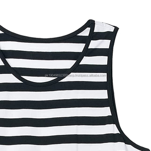 Camisetas sin Mangas con Diseño de Rayas Personalizadas, Precio de Fábrica Más Competitivo, Tirantes Anchos, Camiseta Deportiva para Entrenamiento, para Adultos y Niños - Product Image 6