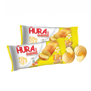 Rouleau Suisse Hura Demi au Fromage et au Lait 360g, Gâteau Éponge Doux et Crémeux, Prix Compétitif, Vente en Gros, Exportation - Product Image 4