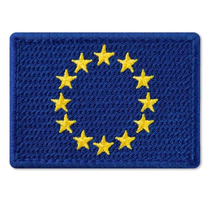 Patch du drapeau européen, emblème national de l'Union européenne (UE), brodé à thermocoller - Product Image 1