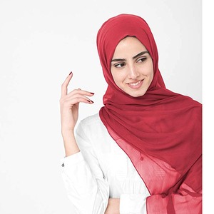 Écharpe de prière pour femmes de style turc en coton 100% de haute qualité, légère, unie, respirante, anti-rides, anti-statique - Product Image 4