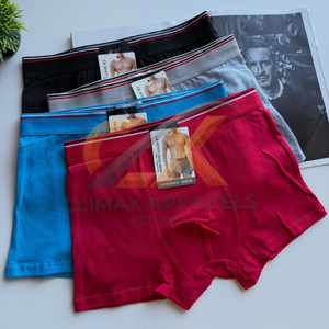 <b>Custom</b> Private Label Mens <b>Boxer</b> Briefs ODM Breathable Cotton Spandex Knitted Underwear Mid-Rise Comfortable Waist Logo Bulk - Product Image 3