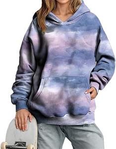 เสื้อฮู้ดลายกราฟิกสีชมพูสำหรับเด็กผู้หญิง สไตล์น่ารัก Y2K เสื้อสเวตเชิ้ตแบบสวม แฟชั่นลำลองสำหรับเด็ก มีกระเป๋า - Product Image 2