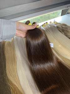 Extensions de cheveux vierges humains vietnamiens en vrac avec des extrémités super doublement tirées, couleur brun chaud chez Nasa Hair Company - Product Image 5