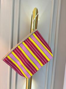 Eco-Friendly Geometric Premium Quality Four Seasons Large Capacity Women's Recycled PP Nylon Woven Waterproof Zipper <b>Case</b> - Product Image 1