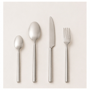 Ensemble de couverts créatifs en acier inoxydable, argenterie minimaliste moderne avec finition miroir, vaisselle pour la maison et les restaurants - Product Image 3
