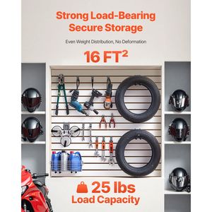 Pannelli a Doghe per Garage 4x4 Piedi in MDF Bianco, Design Modulare Facile da Installare, Pannelli Regolabili per Garage Prefabbricati e Magazzini - Product Image 2