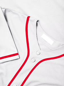 Latest High Quality Relax Breathable Fit with Delicate Neck and Rounded Bottoms Men <b>Baseball</b> Jersey Custom Solid Color - Product Image 6