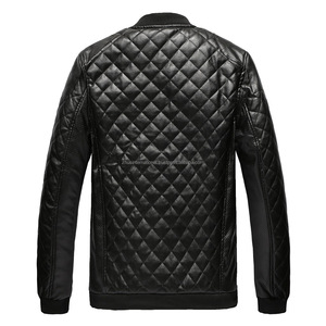 Veste de moto d'hiver en cuir d'agneau véritable confortable pour homme, coupe-vent, respirante, fabrication professionnelle, dernière collection - Product Image 2
