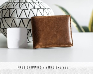 <b>Wallet</b> Leather Anniversary Gift for Him Personalized Engraved Boyfriend Men <b>Dad</b> LW-0092 - Product Image 2