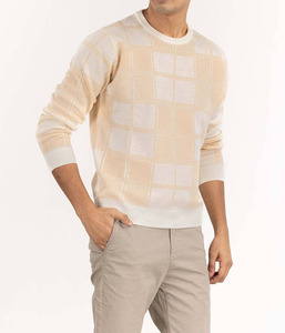 Pull en laine mérinos 100% mélangée, col rond, personnalisé pour homme, automne-hiver - Product Image 5