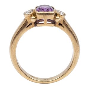 Anillos de Boda Antiguos Unisex con Turmalina de Corte Ovalado Chapados en Oro de 14K, MOQ Bajo - Product Image 3