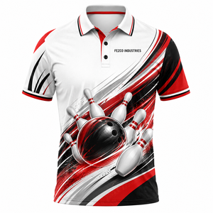 เสื้อโปโลโบว์ลิ่งน้ำหนักเบาเพื่อความสบายตลอดวัน เสื้อโปโลโบว์ลิ่งฮาวายแบบสั่งทำคุณภาพสูง - Product Image 2