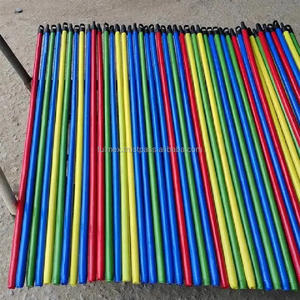 Vietnam wooden broom <b>handle</b> company PVC Coated Full Color Eucalyptus Wood <b>Handle</b> Short <b>Long</b> Plastic Head Dustpan Home Cleaning - Product Image 3