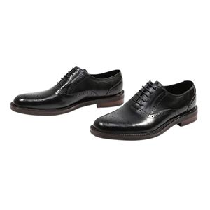 Chaussures de bureau en cuir pour hommes, bout rond, chaussures habillées formelles de qualité supérieure, confortables, à lacets, fabricant OEM - Product Image 5