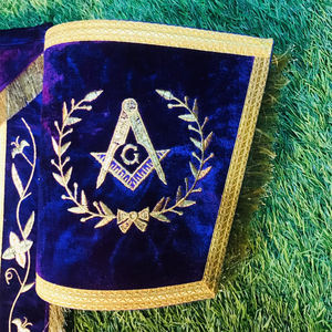 Delantal Masónico Morado de Alta Calidad - Product Image 3