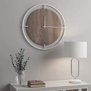 Modern Metal <b>Wall</b> <b>Clock</b> With Sleek Frame Design Perfect For Minimalist Living Spaces And Elegant <b>Decor</b> Themes - Product Image 1