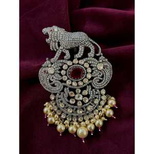 Pendentif Anniversaire pour Femme en Argent Sterling 925, Forme Hexagonale à Coupe Ovale - Product Image 1