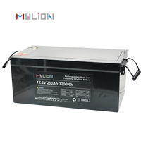 Mylion 27.66kg Baterai LiFePO4 Berkinerja Tinggi 12.8V 250Ah 3600Wh Solid State 2000-Cycle Isi Ulang untuk Solar, Kelautan, dan UPS
