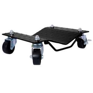 Heavy Duty 4 Tire <b>Wheel</b> <b>Dolly</b> 6000lbs Capacity Car <b>Dolly</b> <b>with</b> Black Car Stakes for Movers & <b>Dolly</b> Users - Product Image 5