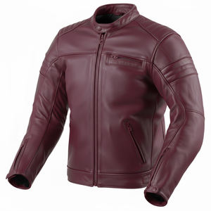 Vestes en cuir d'hiver pour hommes, manteau décontracté pour affaires, veste en cuir de motard, à capuche, fermeture éclair - Product Image 3