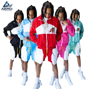 Nouvelle tendance : Ensemble coupe-vent à capuche et short de sport sublimé, entièrement personnalisable, léger et de haute qualité, fabriqué par le meilleur fournisseur OEM - Product Image 1