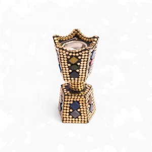 Quemador de Incienso Eléctrico Árabe Islámico de Oud Bakhoor, Incensario de Metal Dorado, Diseño Ecológico de Madera de Mango Natural, Personalizable - Product Image 3