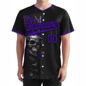 Maillot de baseball d'équipe personnalisé avec impression par sublimation, tissu respirant et look sportif professionnel - Product Image 2