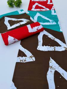 ผ้าพิมพ์ลายแอฟริกันโมซัมบิก อังการา ผ้าฝ้ายทวิล 100% สำหรับเสื้อเชิ้ตเด็กชาย ชุดเดรส และแฟชั่นทันสมัย - Product Image 3