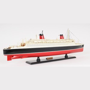 Maqueta de barco de madera pintada a mano SS France, decoración náutica para hotel, oficina, hogar y regalo - Contacto para venta al por mayor - Product Image 6