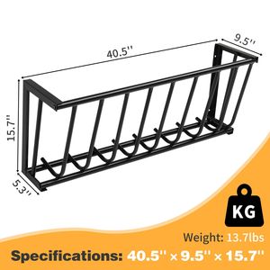 Mangiatoia per Fieno in Acciaio Resistente per Cavalli, Lunga 103 cm, Montaggio a Parete, Mangiatoia per Capre, Grande Capacità, Alimentazione Multilaterale, Nuova Condizione - Product Image 5