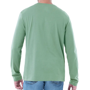 T-shirt à manches longues en coton pour homme, col rond, décontracté, confortable, à porter tous les jours, classique, tendance - Product Image 2