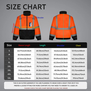 Style Custom Logo And Size Workwear Comfortable Working Safety <b>Jacket</b> For Men's High Visibility Reflective Breathable Heavy Duty - Product Image 4