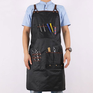 Delantales de Barbero de Cuero de Primera Calidad, Sanitarios, Duraderos y Modernos, Ligeros, Personalizables, Servicios OEM, Precio al por Mayor - Product Image 1