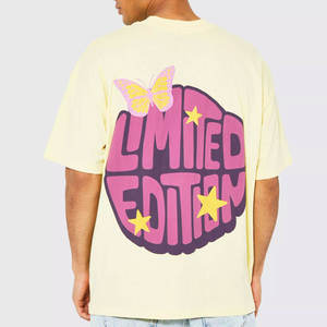 Camisetas de Hombre de Corte Regular con Estampado Gráfico, 100% Algodón, Logotipo Personalizado, Impresión Puff, Transpirables, Ecológicas, de Secado Rápido y Manga Corta - Product Image 4