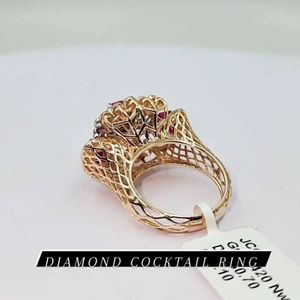 Bague en or 14 carats pour femme, diamant de laboratoire taille brillant 2,10 carats, certifié IGI, cadeau idéal pour mariage ou anniversaire, bijoux fins, vente chaude - Product Image 2