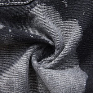 Pantalones Cortos de Jean de Algodón para Hombre, de Cintura Alta, Tie Dye, Pierna Recta, Lavado a la Piedra, con Bajo Desgarrado, Estilo Casual de Verano - Product Image 6