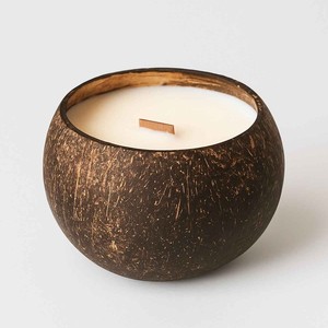 Decorative aromatic <b>candles</b> dining table accents top-pick handmade coconut shell bowl <b>candle</b> - Product Image 4