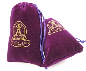 Broderie Coin Drawstring Bag Veet Pouch pour bijoux avec motif de lettres - Product Image 1