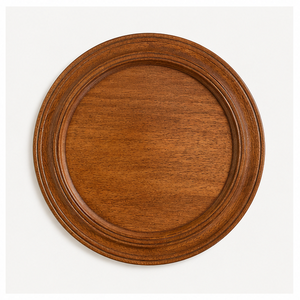 Eco-Friendly Hand-Turned Mango Wood Charger <b>Plate</b> Rustic Round <b>Decorative</b> Serving Tray for Wedding Restaurant & Home Table Decor - Product Image 1